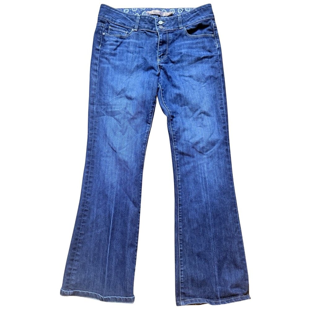 Paige Premium Denim Hidden Hills Bootcut Jeans Women’s Size 30 Mid-Rise Distress